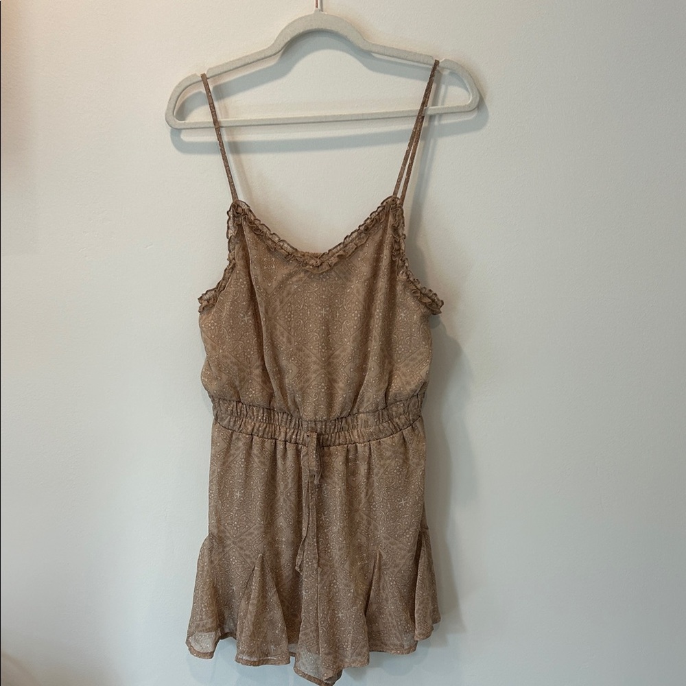 Willow Root Paisley Romper in Mauve